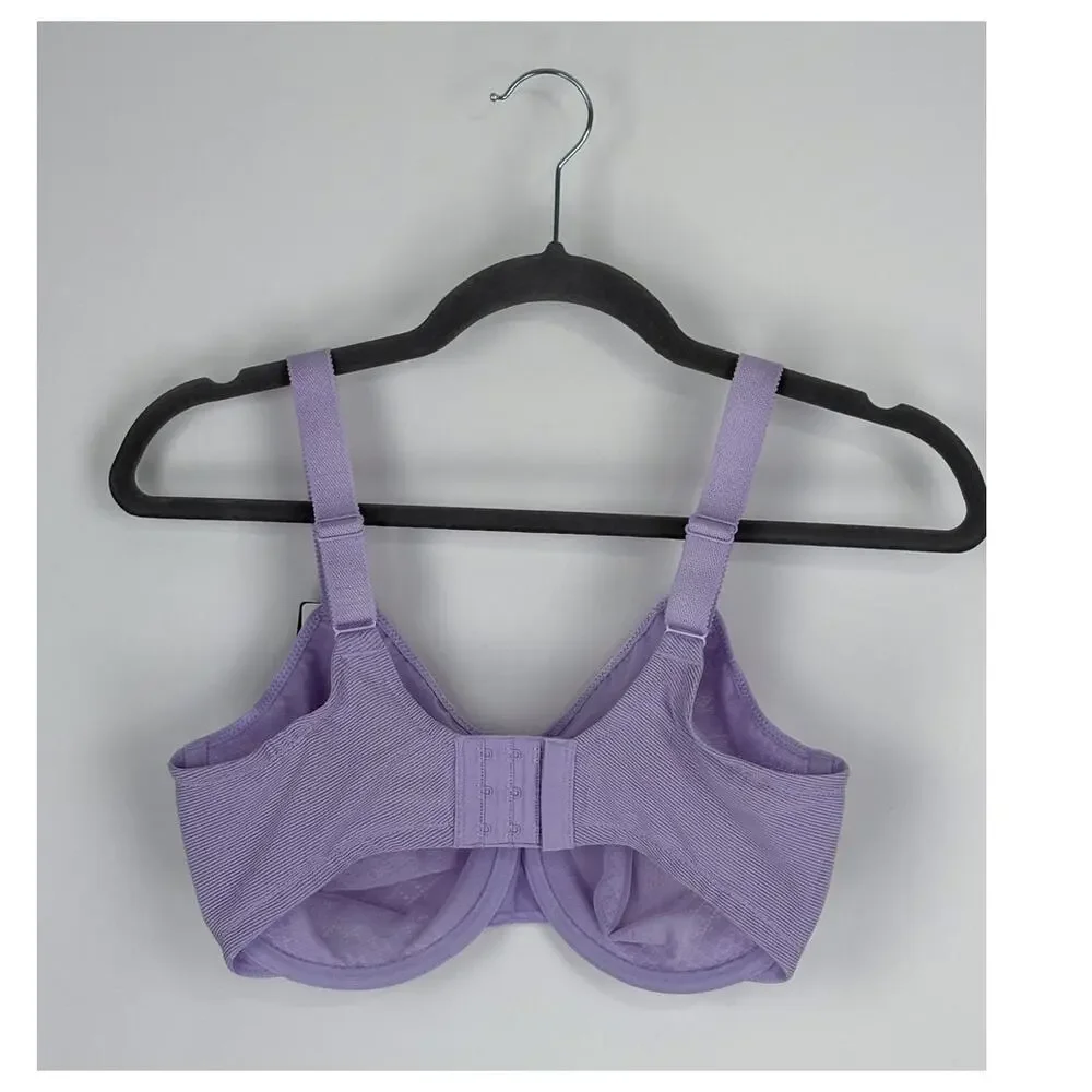 Wacoal Visual Effects Minimizer Bra Pastel Lilac Womens Size 32G New Wired